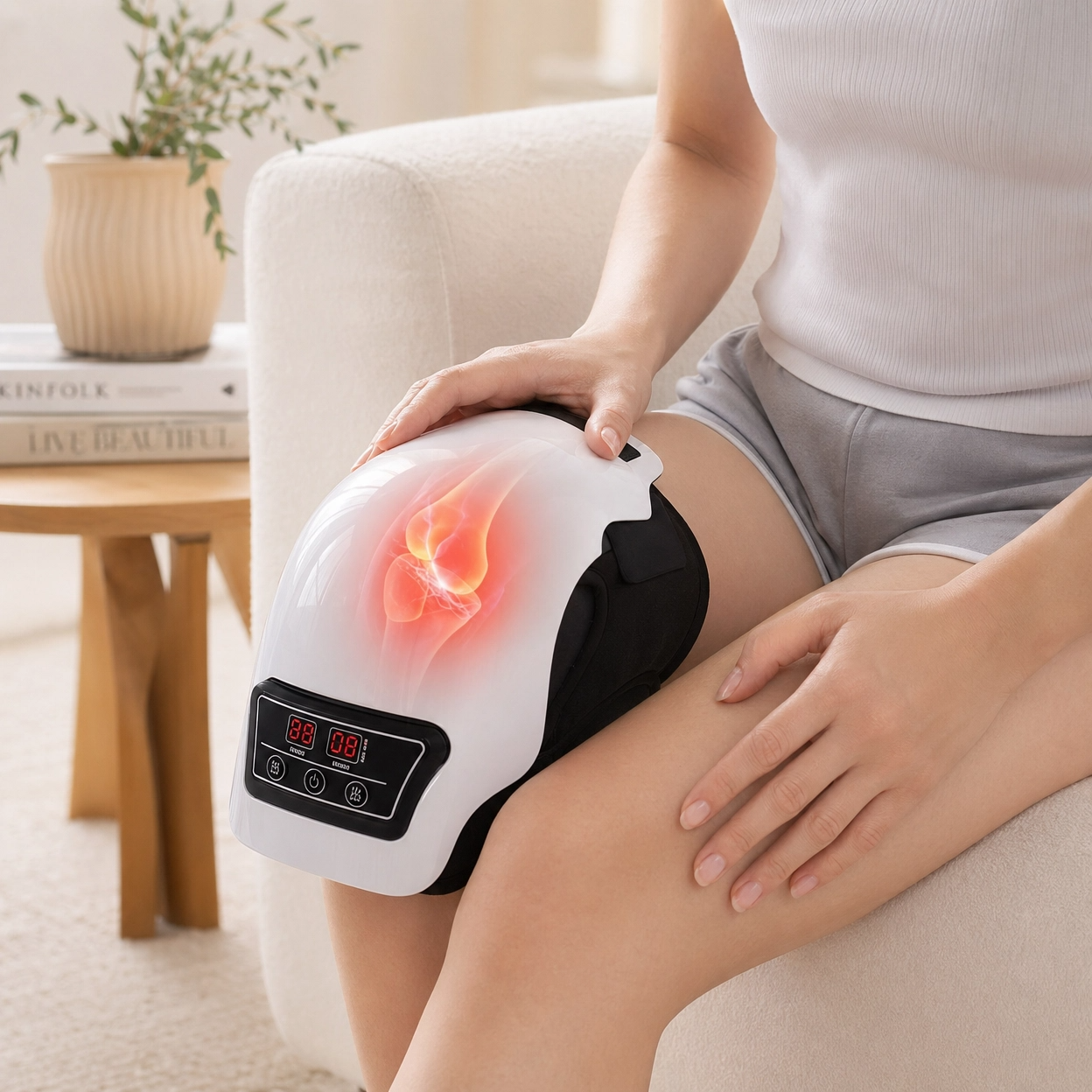 Zembiax™ KneeRelief Pro - Masajeador Térmico Inteligente